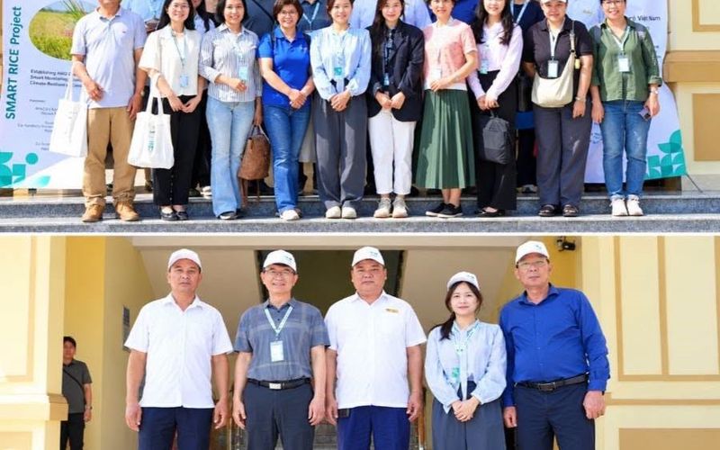 "TĂNG CƯỜNG HỢP TÁC QUỐC TẾ, HƯỚNG TỚI SẢN XUẤT LÚA BỀN VỮNG VÀ GIẢM PHÁT THẢI KHÍ METAN TẠI XÃ BẮC TIÊN HƯNG" 